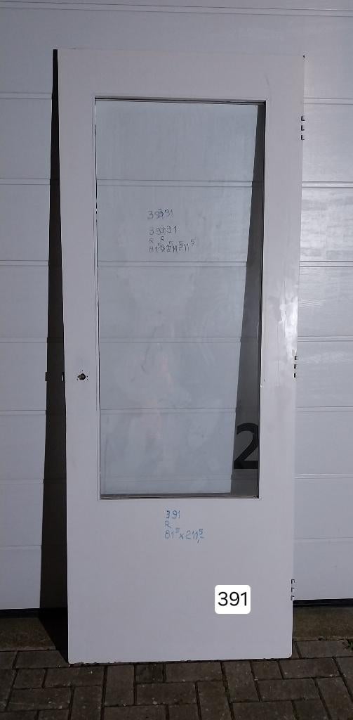 Diversen Deuren MET GLAS 3, Ophalen, Gebruikt, Binnendeur, 200 tot 215 cm