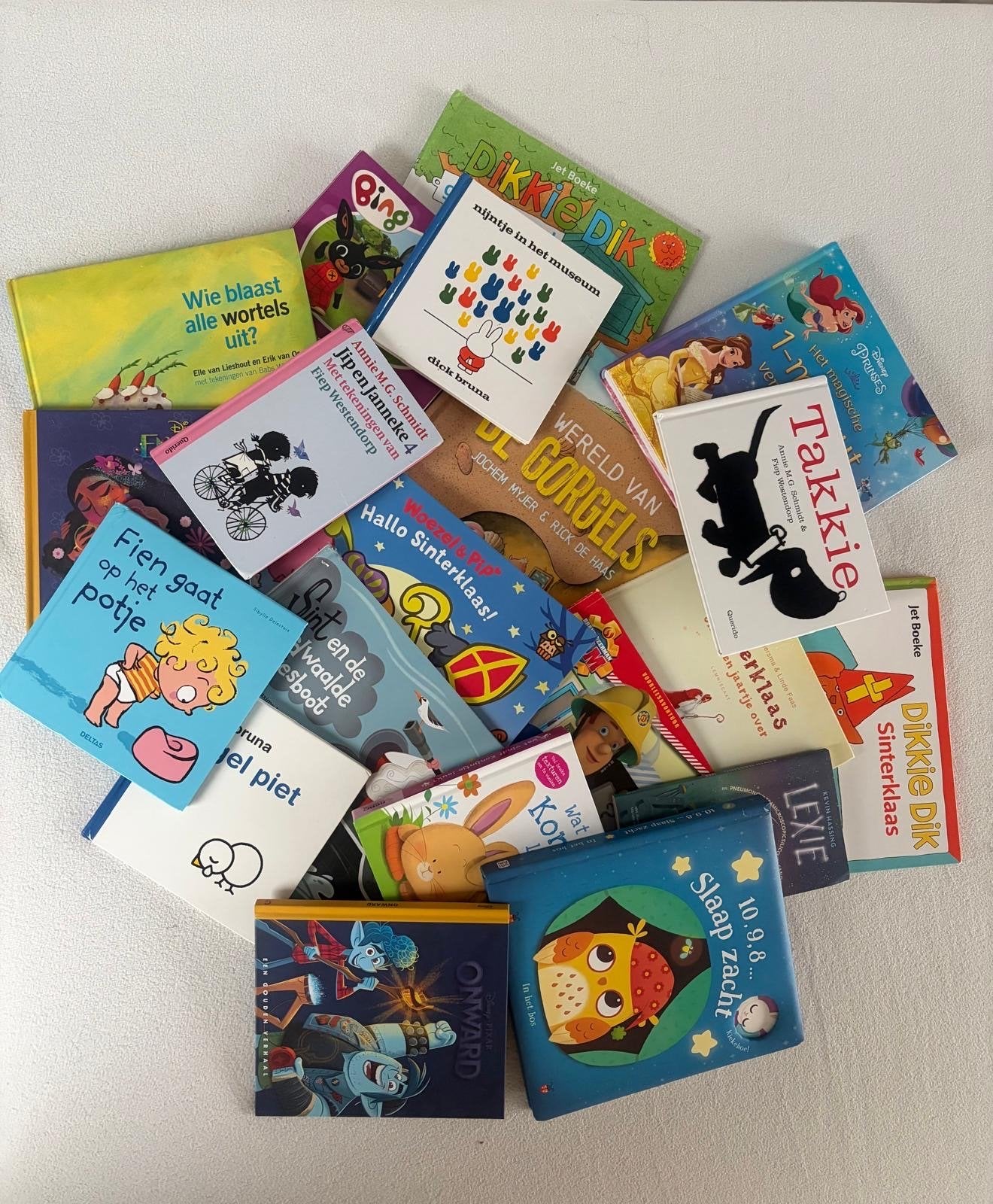 Grote collectie kinderboeken: Nijntje, Jip en Janneke, Dikki, Boeken, Ophalen, Gelezen, 2 tot 3 jaar
