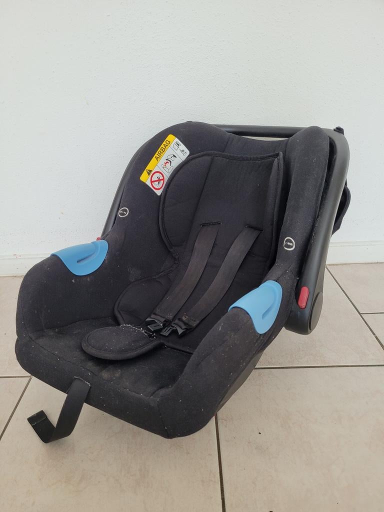 Baninni Autostoel Luiz Zwart 0-18 maanden met zonnekap, Ophalen, 0 t/m 13 kg, Overige merken, Autogordel