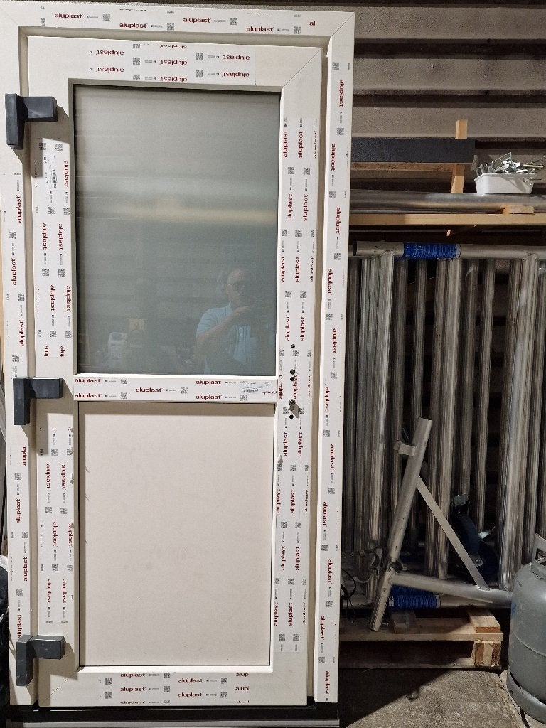 Kozijnen- en deuren, Doe-het-zelf en Verbouw, Kozijnen en Schuifpuien, 75 tot 150 cm, Kunststof, Deurkozijn, Nieuw