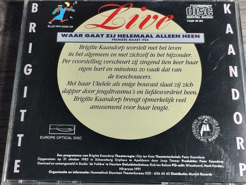 Brigitte Kaandorp ‎– Waar Gaat Zij Helemaal Alleen Heen, Ophalen of Verzenden, Zo goed als nieuw