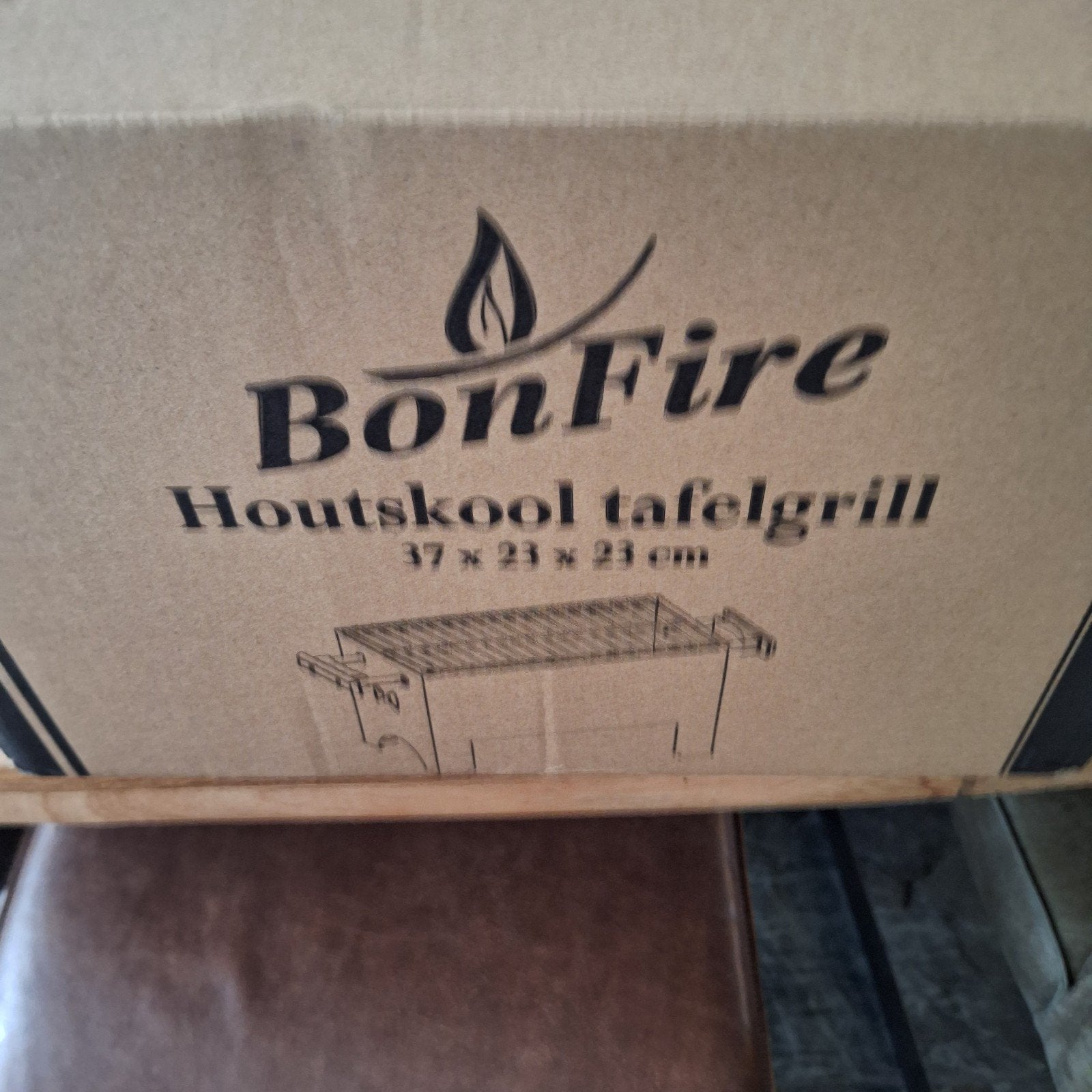 BonFire Houtskool Tafelgrill - Nieuw in doos, Tuin en Terras, Houtskoolbarbecues, Ophalen of Verzenden, Nieuw, BonFire, Met accessoires
