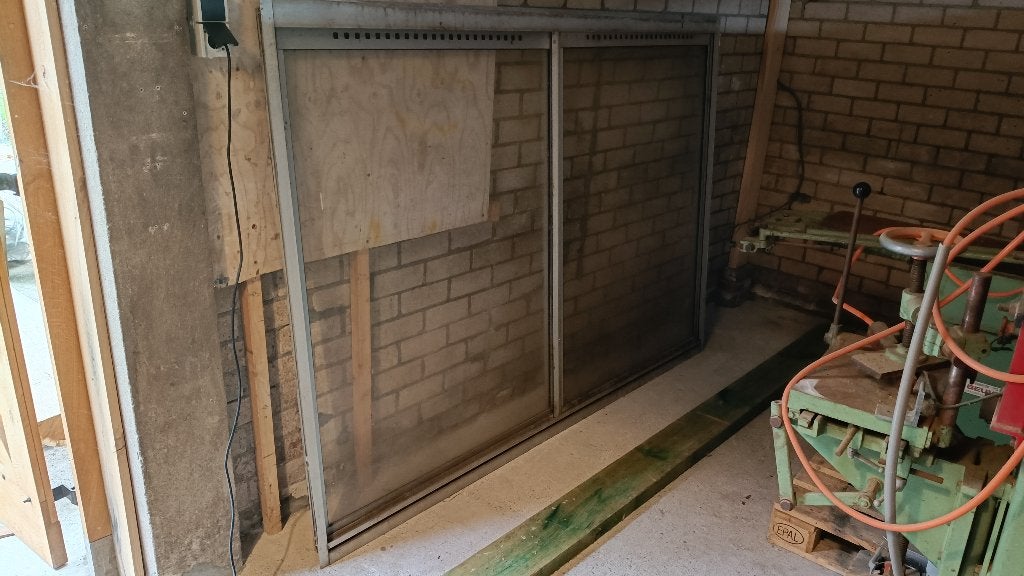 Aluminium schuifraam, Doe-het-zelf en Verbouw, Glas en Ramen, Ophalen, Gebruikt, 160 cm of meer, Overige typen