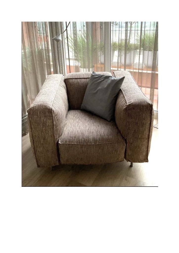 Gelderland 2-zitsbank + fauteuil van Jan de Bouvrie, Ophalen, Tijdloos design, Gebruikt, 75 tot 100 cm