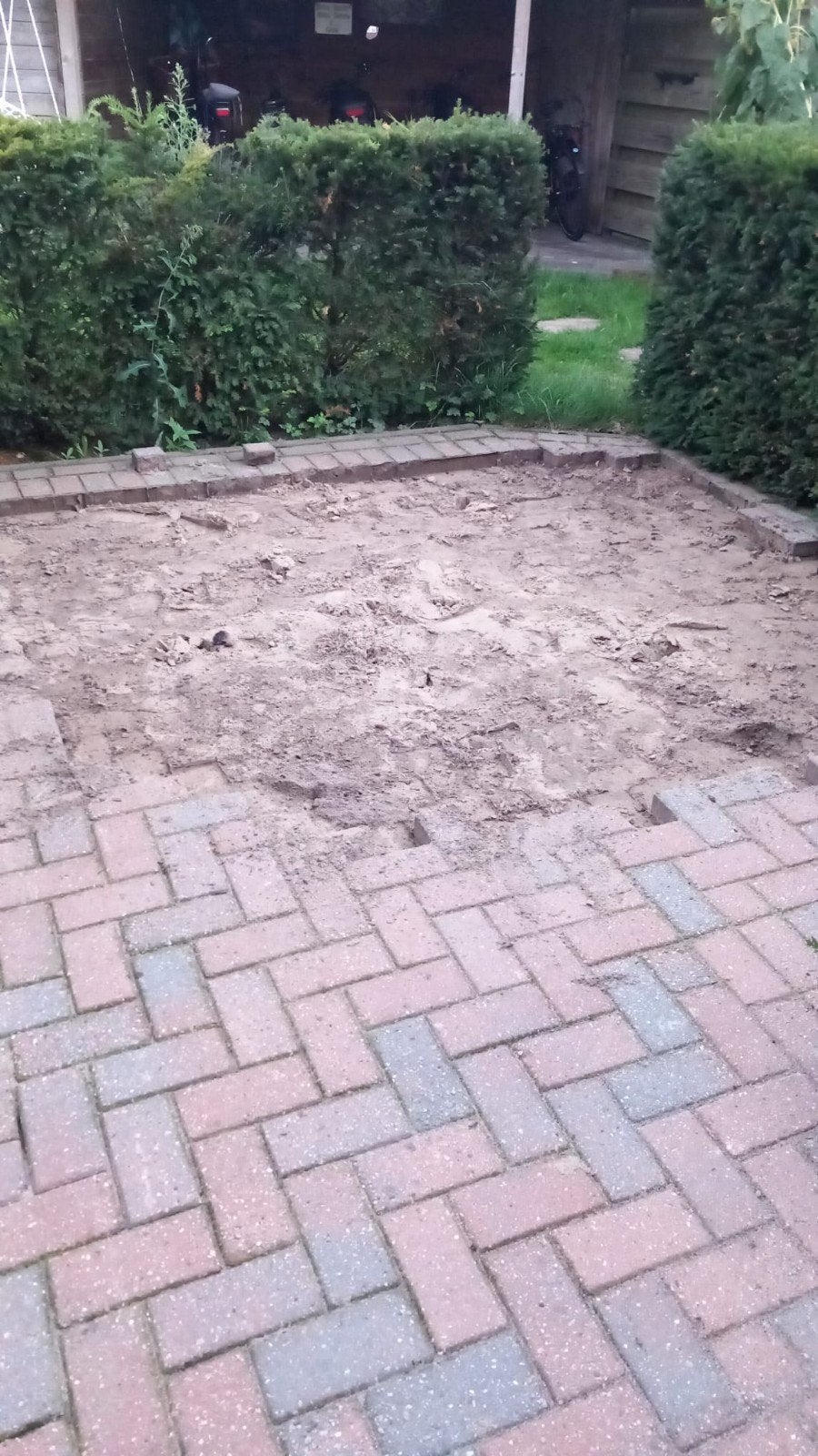 klinkers met bandjes, Ophalen, Gebruikt, Beton, Klinkers