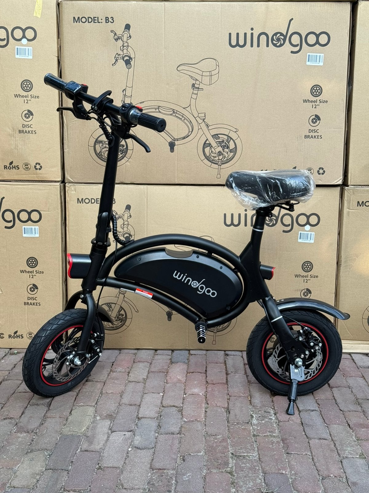 NIEUW AANBIEDING!! Windgoo B3 Elektrische fiets gashendel, Minder dan 30 km per accu, Nieuw, Minder dan 47 cm, Ophalen