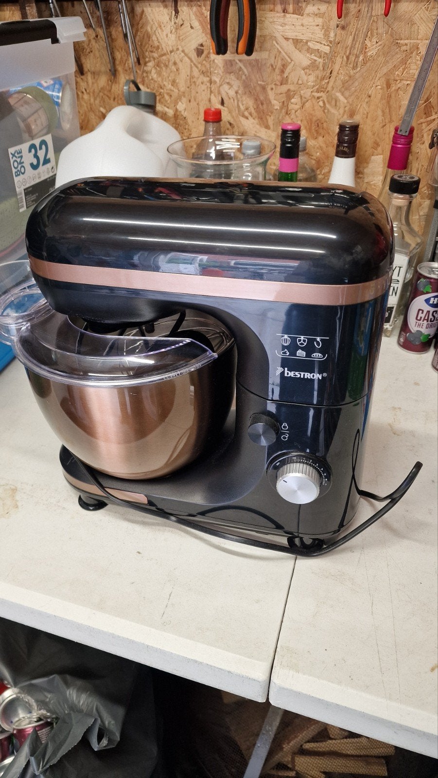 Bestron Keukenmachine met RVS Mengkom - Zo goed als nieuw, 4 liter of meer, Ophalen, Zo goed als nieuw, 3 snelheden of meer