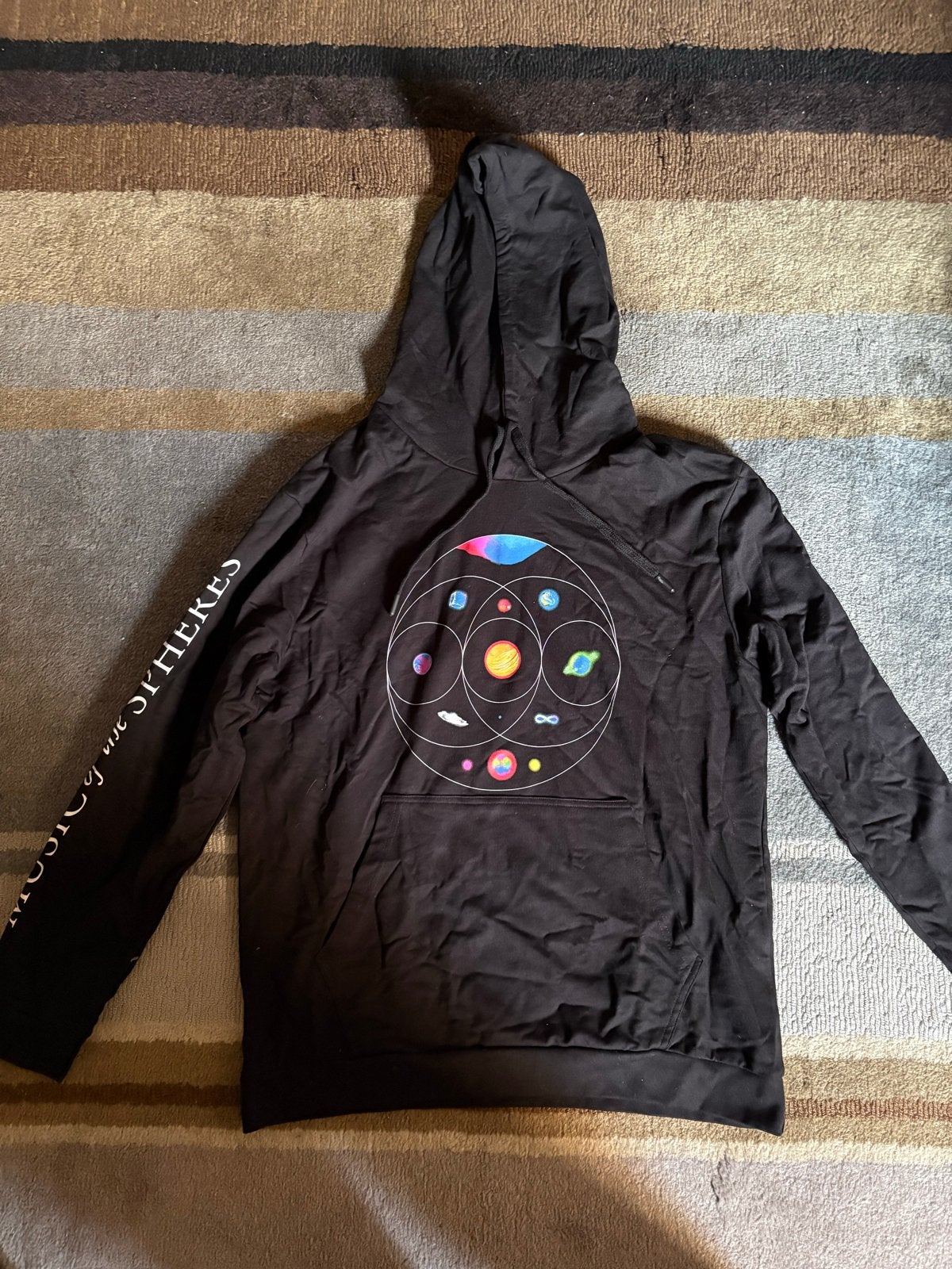 Coldplay Music of the Spheres Hoodie - Maat XL, Ophalen of Verzenden, Nieuw, Maat 56/58 (XL), Zwart