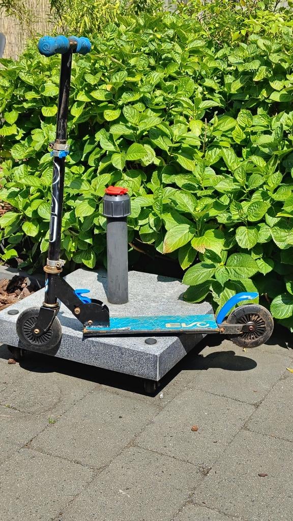 Evo inline step zwart / blauw, Fietsen en Brommers, Steps, Ophalen, Gebruikt, Gewone step