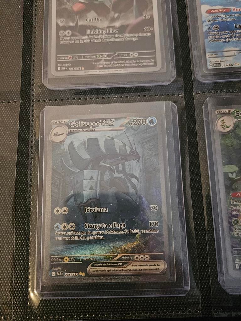 Pokemon Golisopod ex 246/182 Paradox Rift, Ophalen of Verzenden, Zo goed als nieuw, Losse kaart, Foil