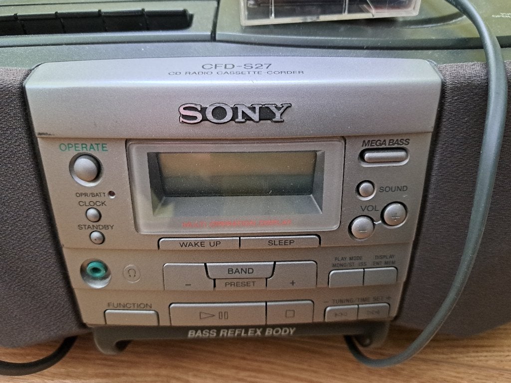Sony CFD-S27 CD Radio Cassette-Corder Boombox, Ophalen, Overige typen