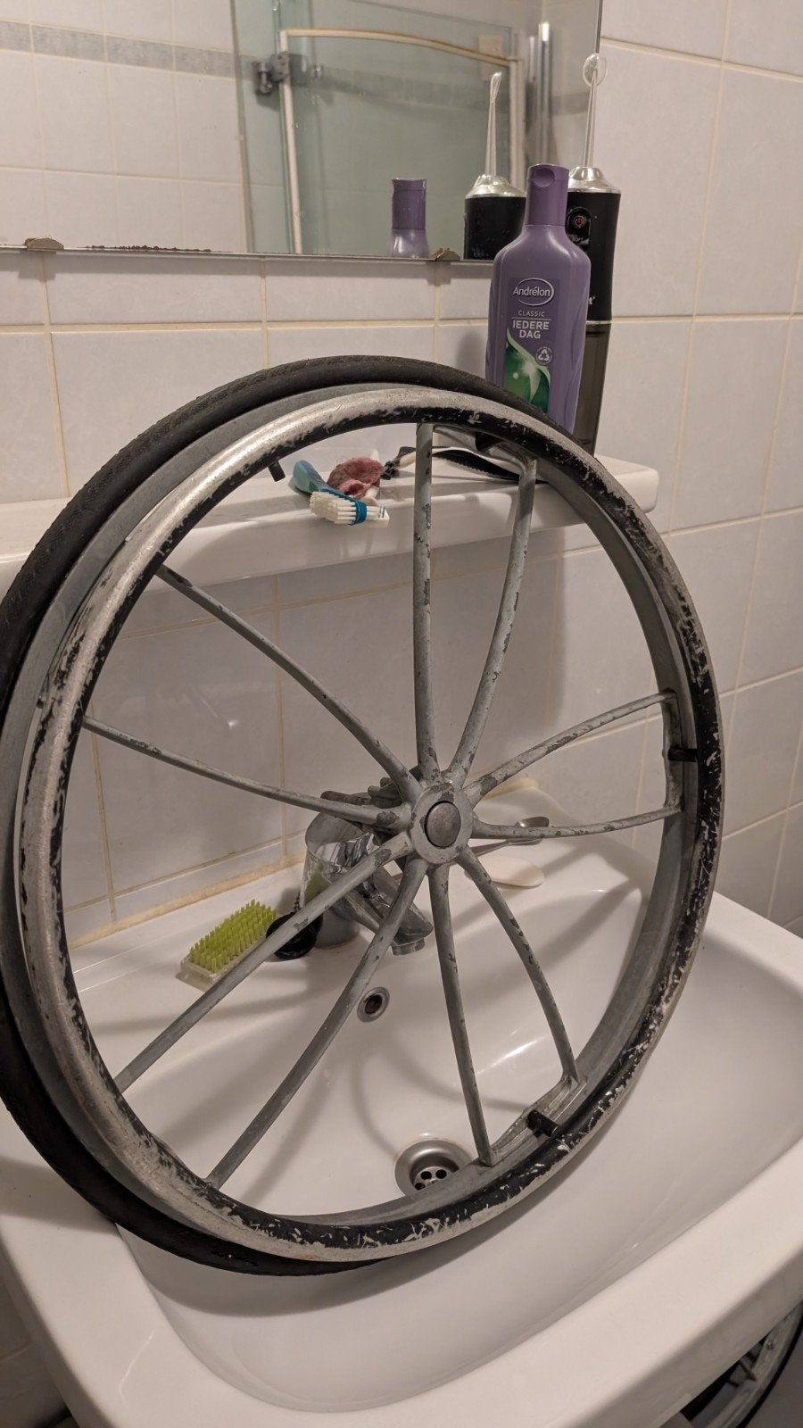 Rolstoel wielen 24 ins, Diversen, Ophalen of Verzenden, Duwrolstoel