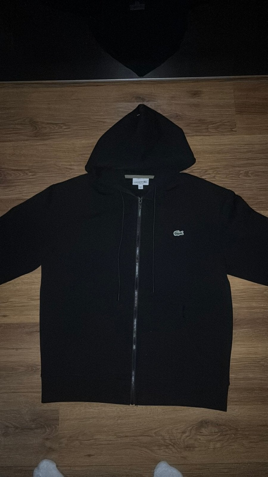 Lacoste vest maat L, Ophalen, Zo goed als nieuw, Maat 52/54 (L), Zwart