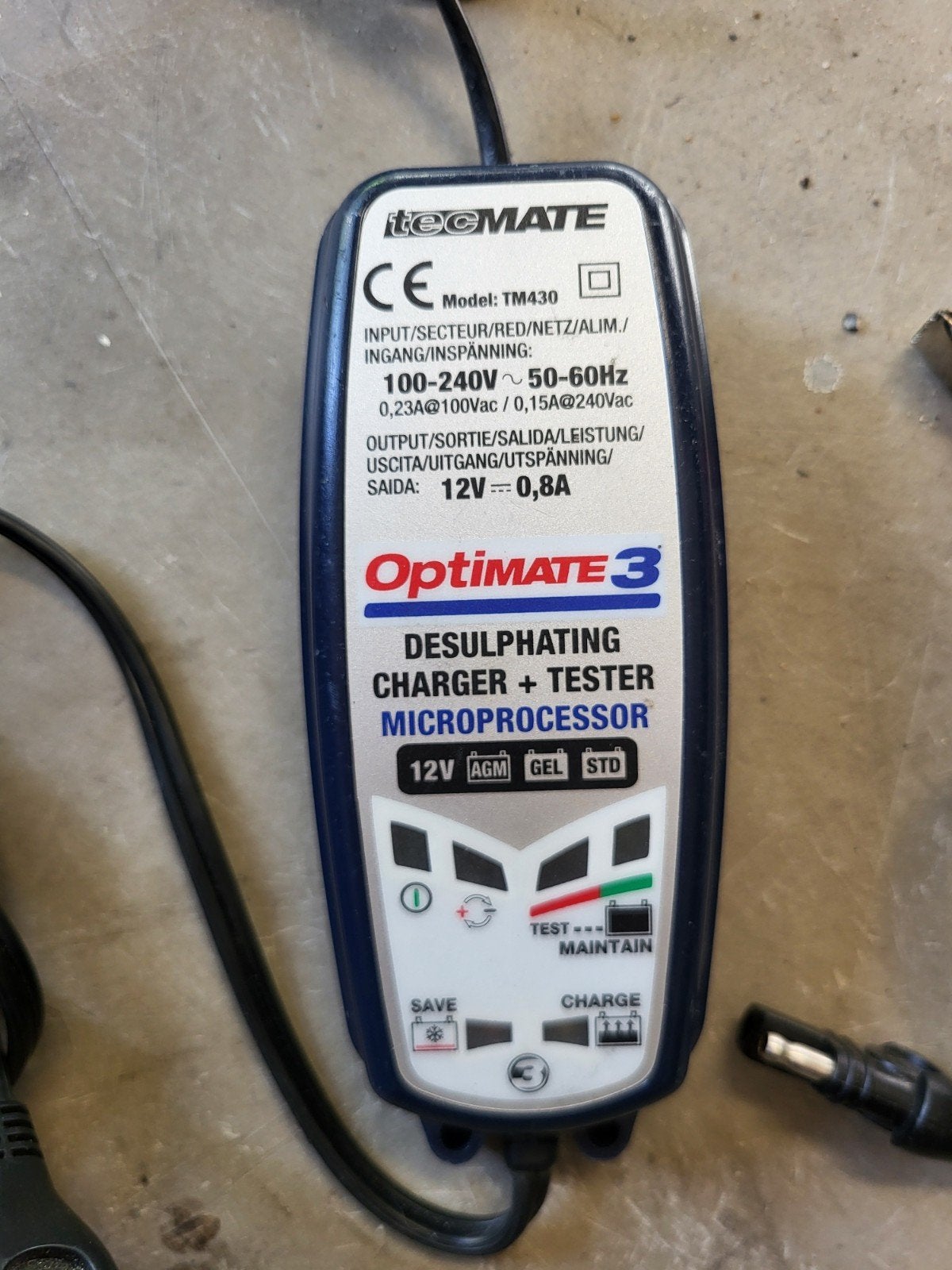 Tecmate Optimate 3 druppellader, Motoren, Ophalen of Verzenden