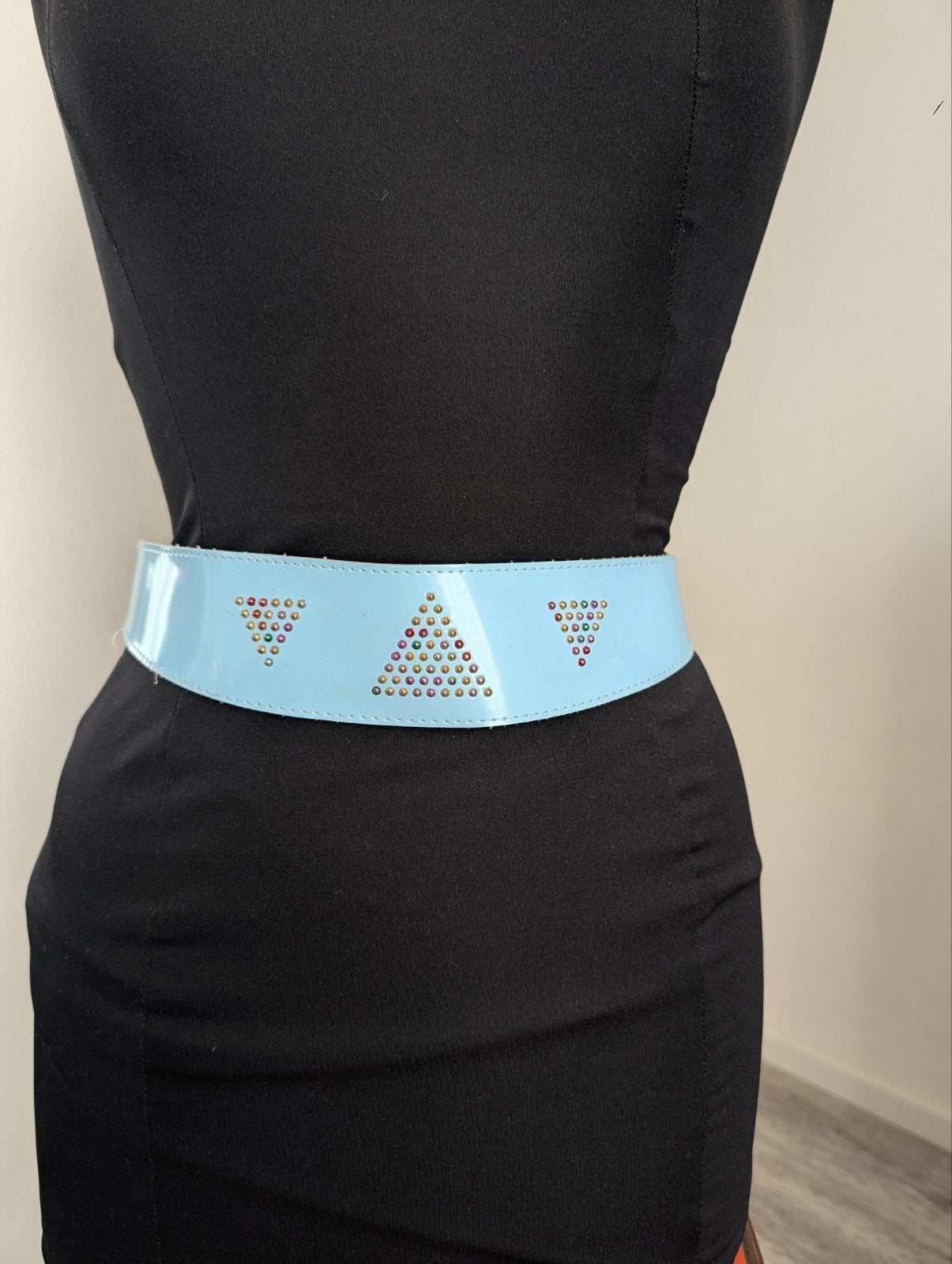 Vintage riem met studs, Ophalen of Verzenden, Zo goed als nieuw
