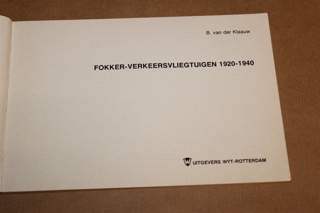 Fokker-verkeersvliegtuigen 1920-1940 — Avia Reeks Nr 1, Gebruikt, Schaalmodel, -, -