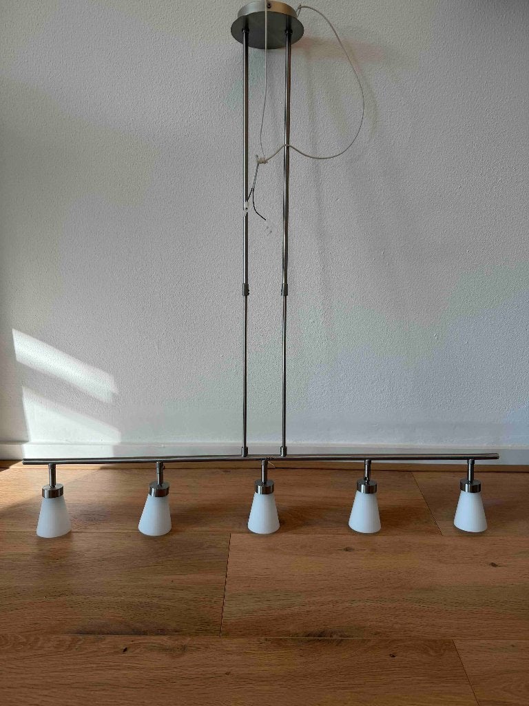 Design hanglamp voor boven eettafel, Ophalen, Design, Zo goed als nieuw, Glas