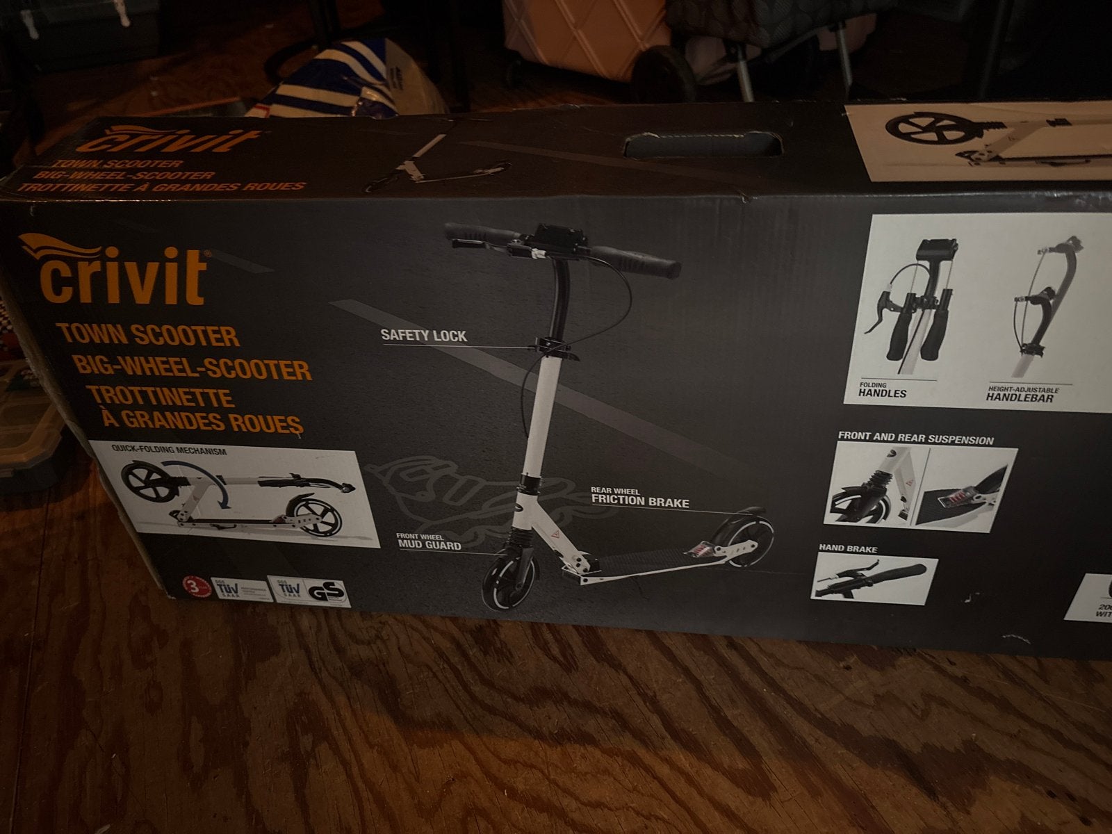 Crivit Town Scooter Big-Wheel-Scooter - Nieuw in doos, Fietsen en Brommers, Steps, Ophalen of Verzenden, Nieuw, Gewone step