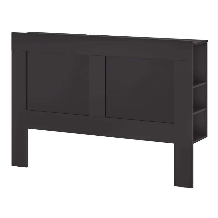 IKEA BRIMNES hoofdbord 180 cm zwart met opbergruimte, Ophalen, Gebruikt, Zwart, Tweepersoons