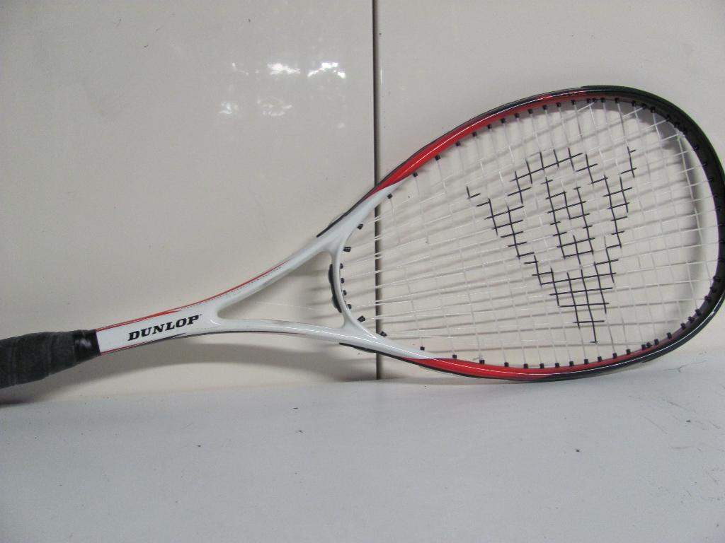 squashracket van Dunlop the blaze inferno, Ophalen of Verzenden, Zo goed als nieuw, Racket, Met hoes