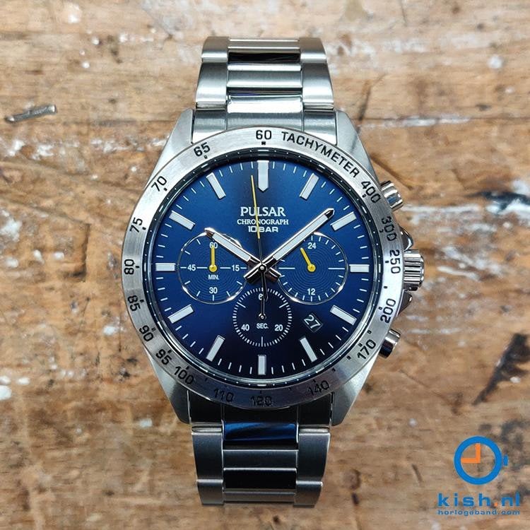 Pulsar herenhorloge nieuw, Overige merken, Staal, Staal, Polshorloge