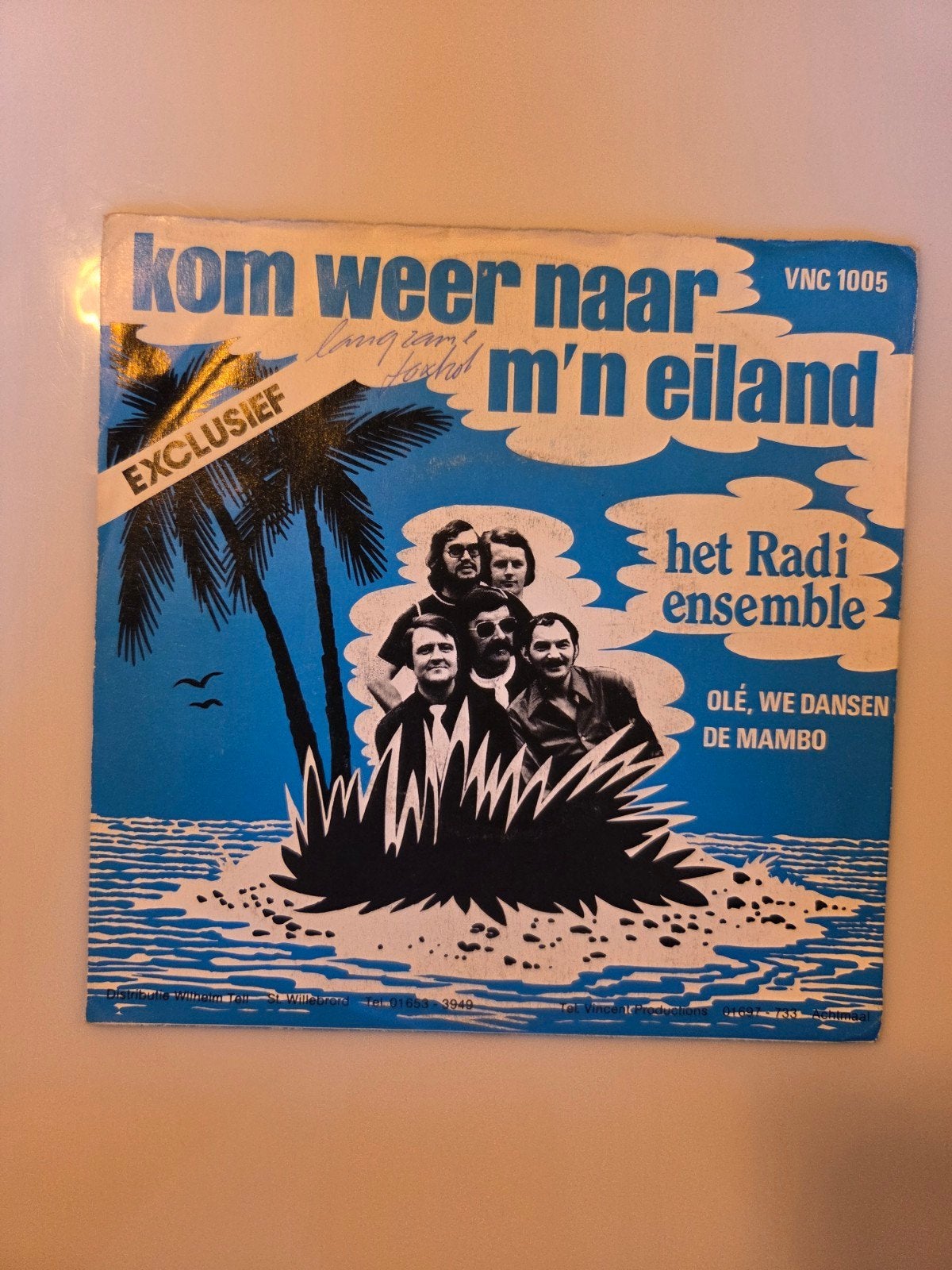Het Radi Ensemble - Kom weer naar m'n eiland, Ophalen of Verzenden, Zo goed als nieuw, 7 inch, Nederlandstalig