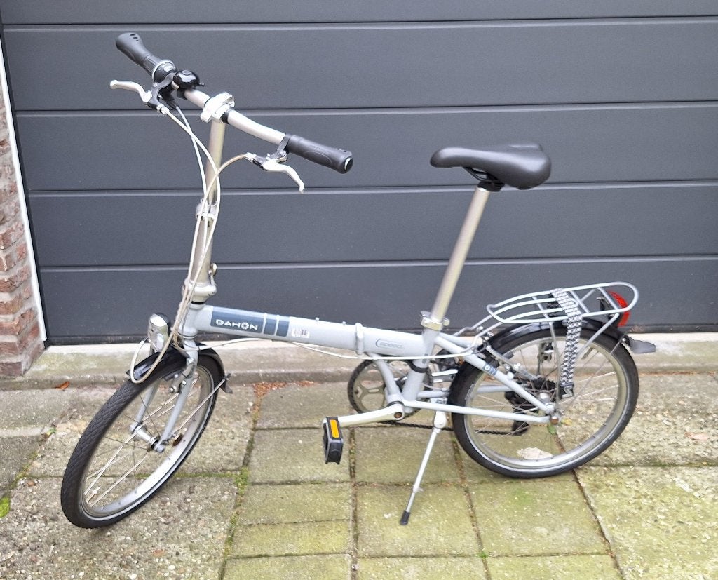 DAHON vouwfiets 7 versnellingen grijs, 20 inch of meer, Gebruikt, Velgrem, Versnellingen