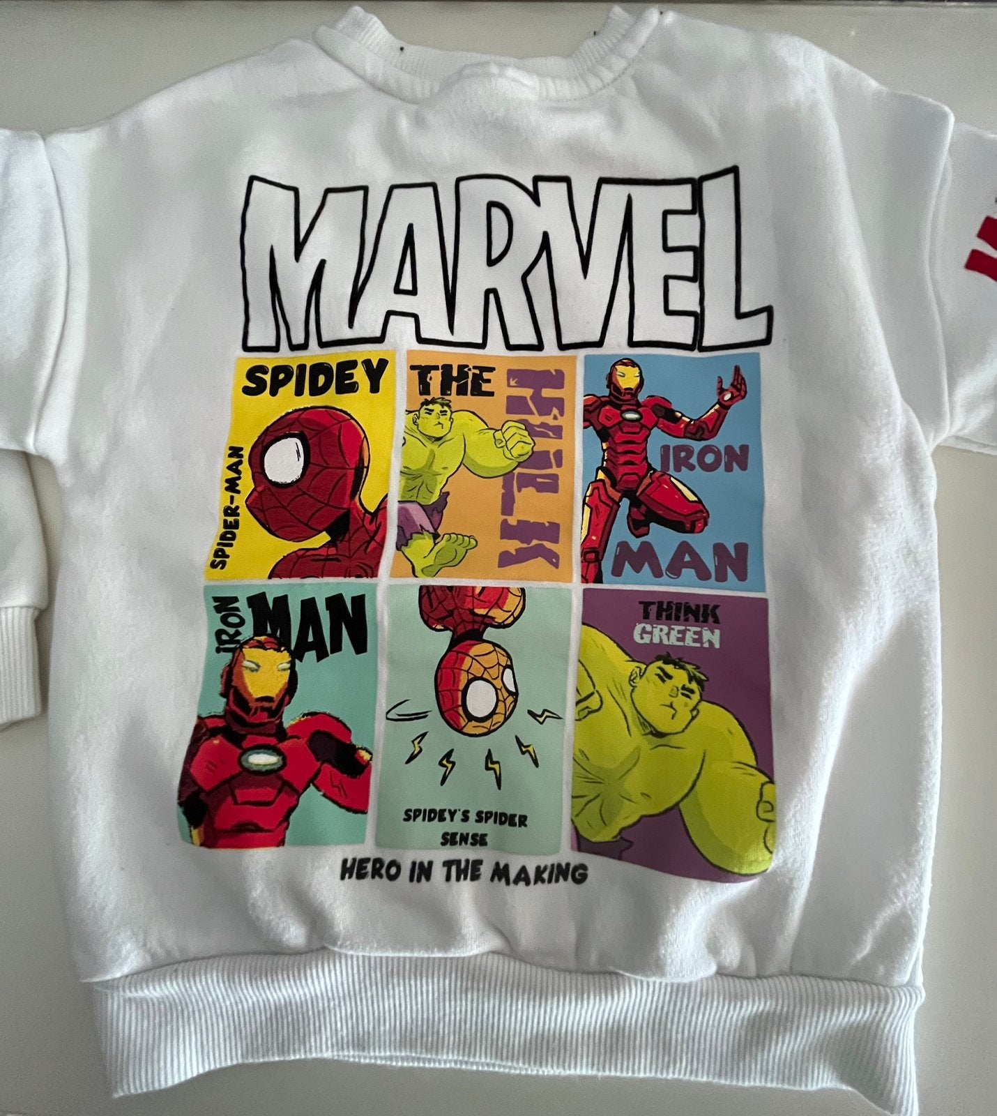 Marvel trui maat 110/116, Ophalen of Verzenden, Gebruikt, Jongen, Trui of Vest