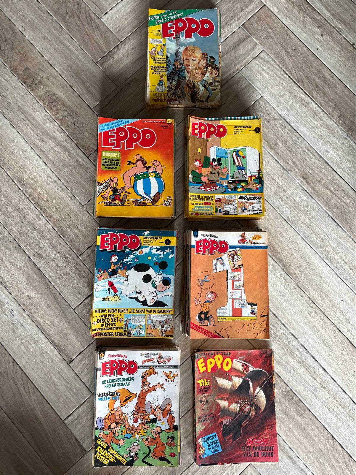 Eppo - 5 complete jaargangen 1978-1982, Boeken, Complete serie of reeks, Ophalen, Gelezen