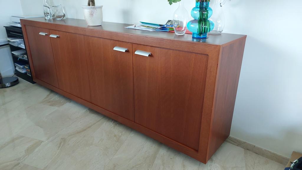 Dressoir, Huis en Inrichting, Kasten | Dressoirs, Ophalen, Gebruikt, 200 cm of meer, Kersenhout