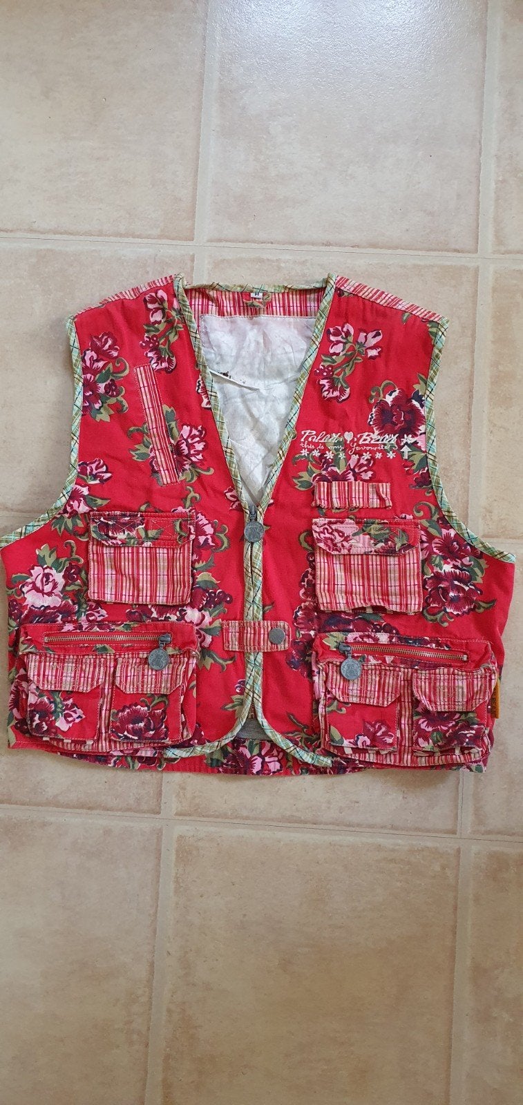 'Polar Bear' romantisch bloemen bodywarmer rood, Kleding | Dames, Overige Dameskleding, Zo goed als nieuw, Ophalen of Verzenden