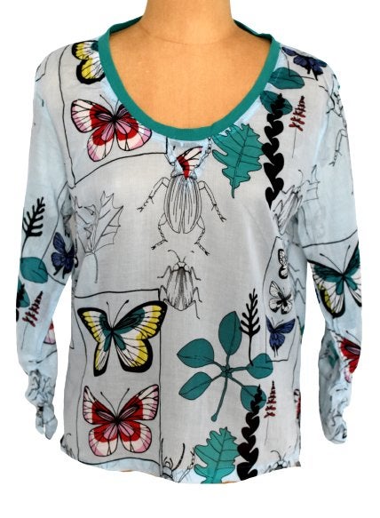 St.Martins top, topje, butterfly, Mt. L, Kleding | Dames, Overige kleuren, Verzenden, Maat 42/44 (L), Zo goed als nieuw