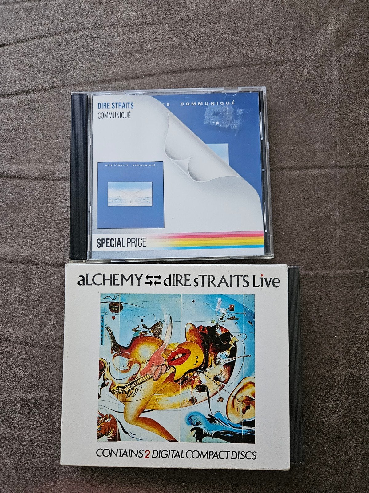 Dire Straits CD's: Communiqué & Alchemy Live (2CD), Ophalen, 1980 - 1989, Gebruikt, Boxset