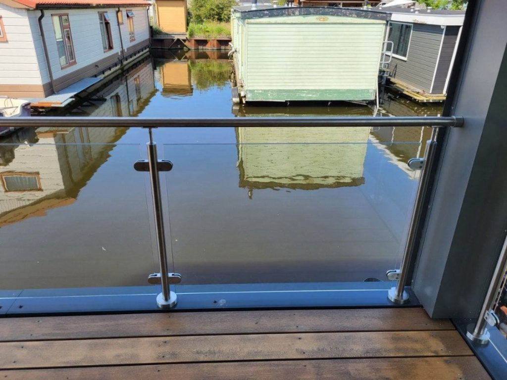Glazen balustrade G02 - op vlonder/steiger, Ophalen, Nieuw, Overige materialen, Overige typen