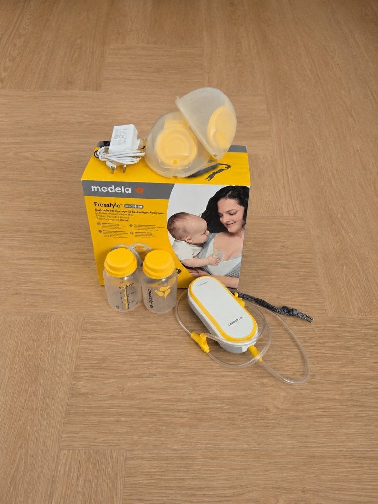 Medela borstkolf Totaal pakket incl. zakjes, koeltas & zalf, Ophalen, Gebruikt, Borstkolf