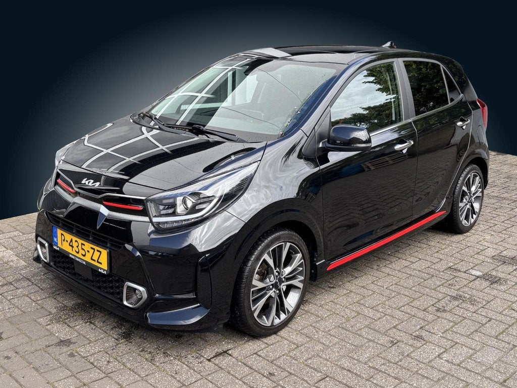 Kia Picanto 1.0 T-GDi GT-Line 5p, 12 maanden, 101 pk, Gebruikt, Zwart