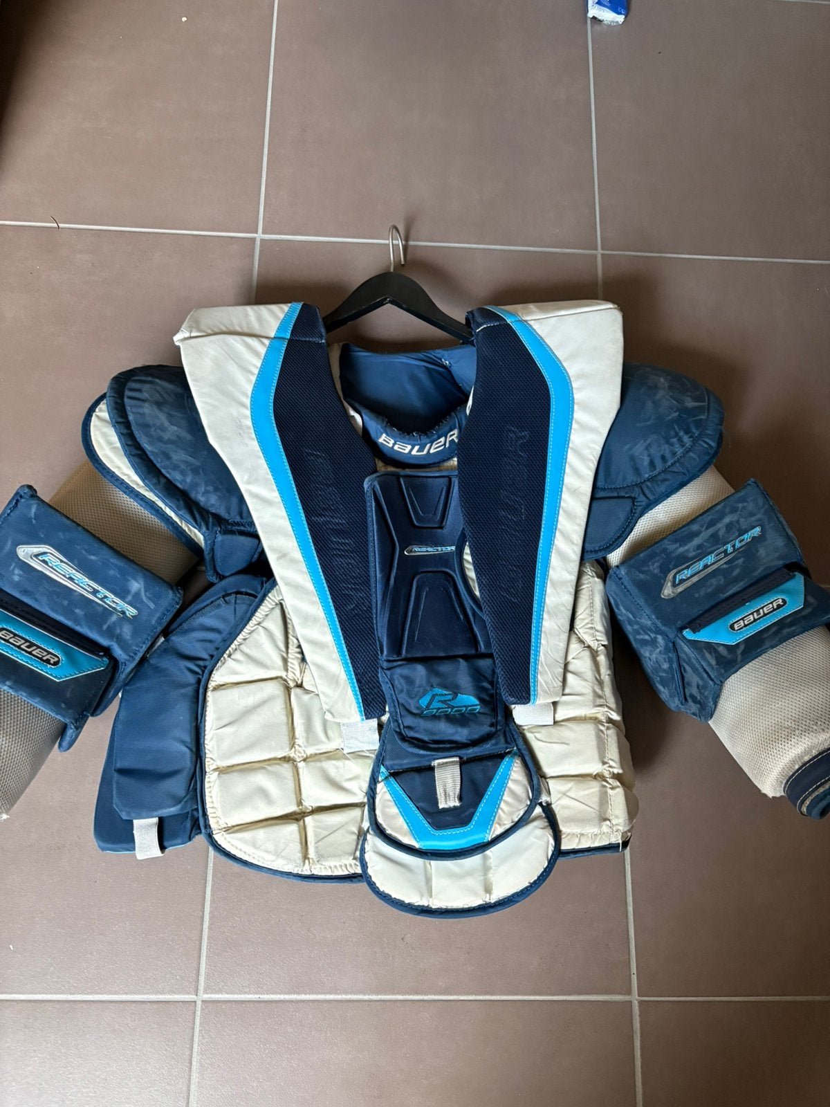 IJshockey kiepers borstuk, Ophalen, Gebruikt, Bescherming