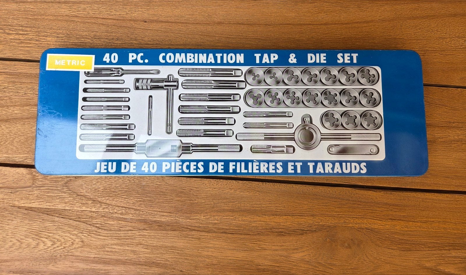 Metrische tap- en snijset 40-delig, Ophalen of Verzenden, Gebruikt, Overige typen