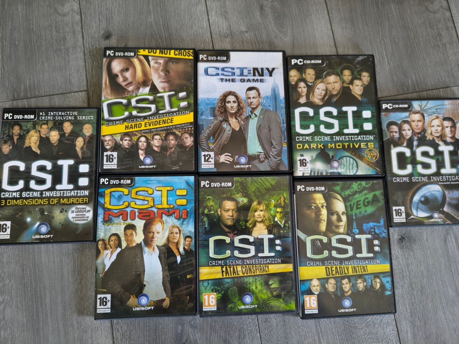 8 CSI games lot pc games, 3 spelers of meer, Ophalen of Verzenden, Zo goed als nieuw, Vanaf 3 jaar