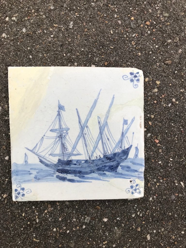 Scheepje scheepjestegel, Antiek en Kunst, Ophalen of Verzenden