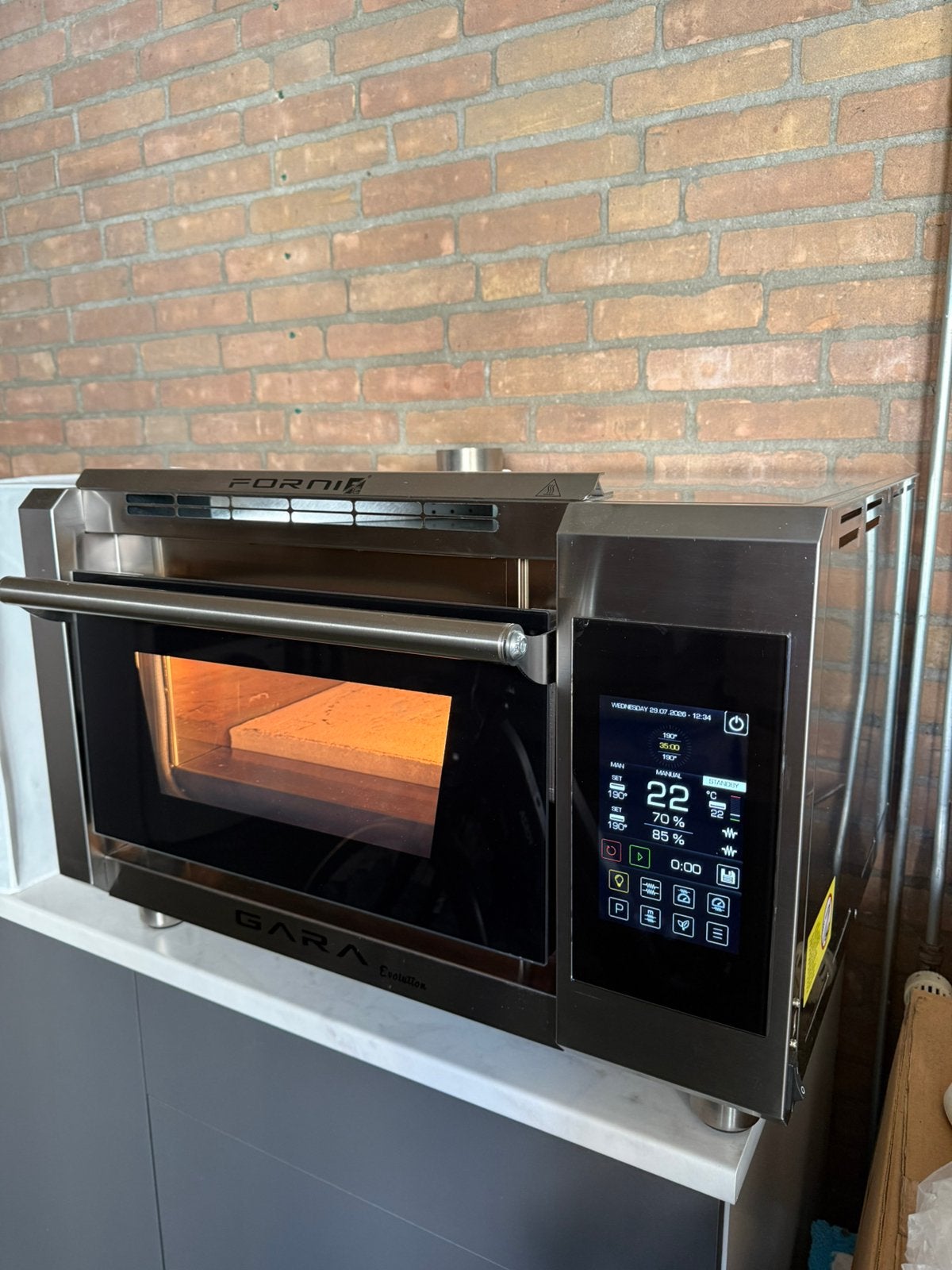 Effeuno Gara Evolution + 2 pizzastenen + Gi.Metal scheppen, Tuin en Terras, Ophalen, Zo goed als nieuw