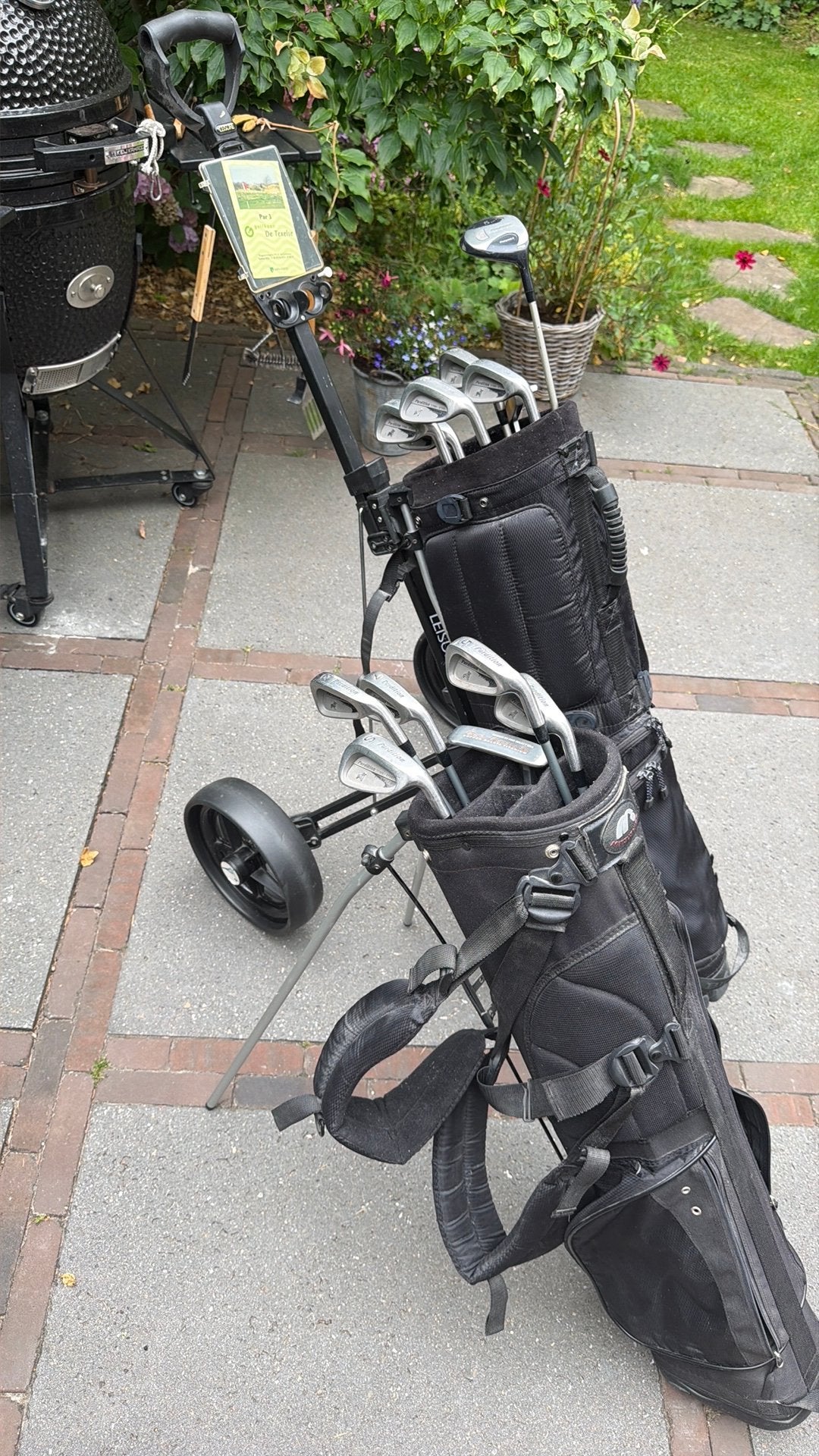 2 golf sets, Flex S en flex L, met trolley, Ophalen, Gebruikt, Overige merken