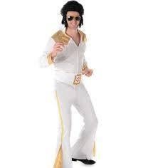 Elvis Rock&Roll Legend jumpsuit+belt maat L. Zgan, Maat 52/54 (L), Carnaval, Ophalen of Verzenden, Zo goed als nieuw