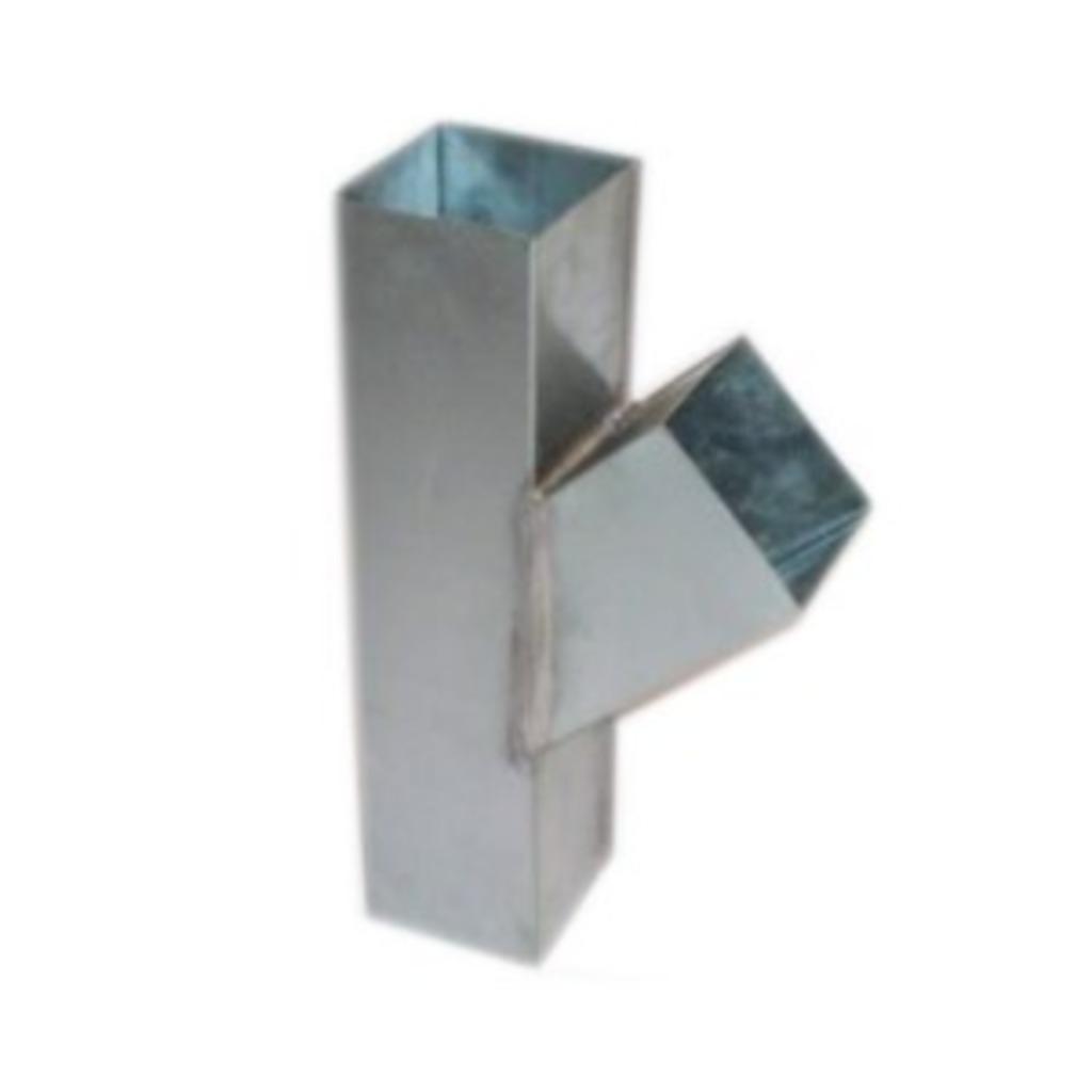 Zinken regenpijp vierkant 80x80mm VANKOPERTOTZINK, Doe-het-zelf en Verbouw, Buizen en Afvoer, Ophalen of Verzenden, Gebruikt, Zink