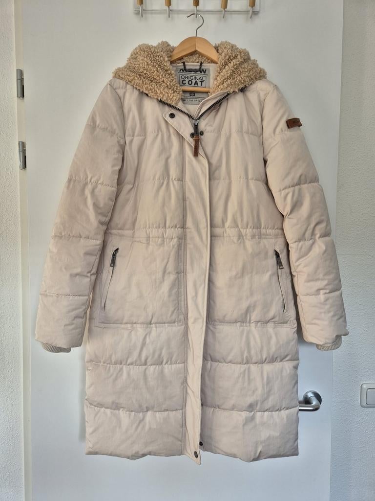 Prachtige lange Moscow jas XL, Beige, Maat 42/44 (L), Ophalen of Verzenden, Moscow