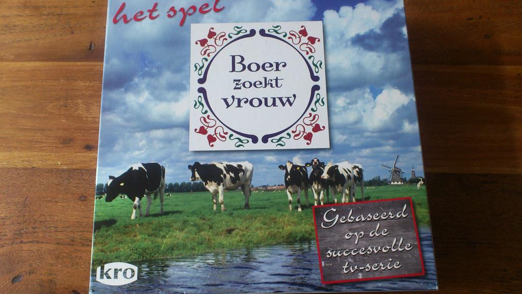 Boer zoekt vrouw (v TV). 1x gepeeld. Als nieuw!, Drie of vier spelers, Ophalen of Verzenden, Zo goed als nieuw, KRO