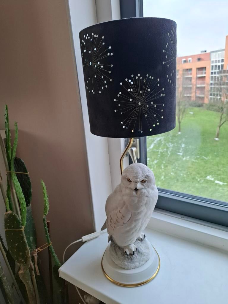 2 Franklin Mint  sneeuwuil  lampen, Ophalen of Verzenden