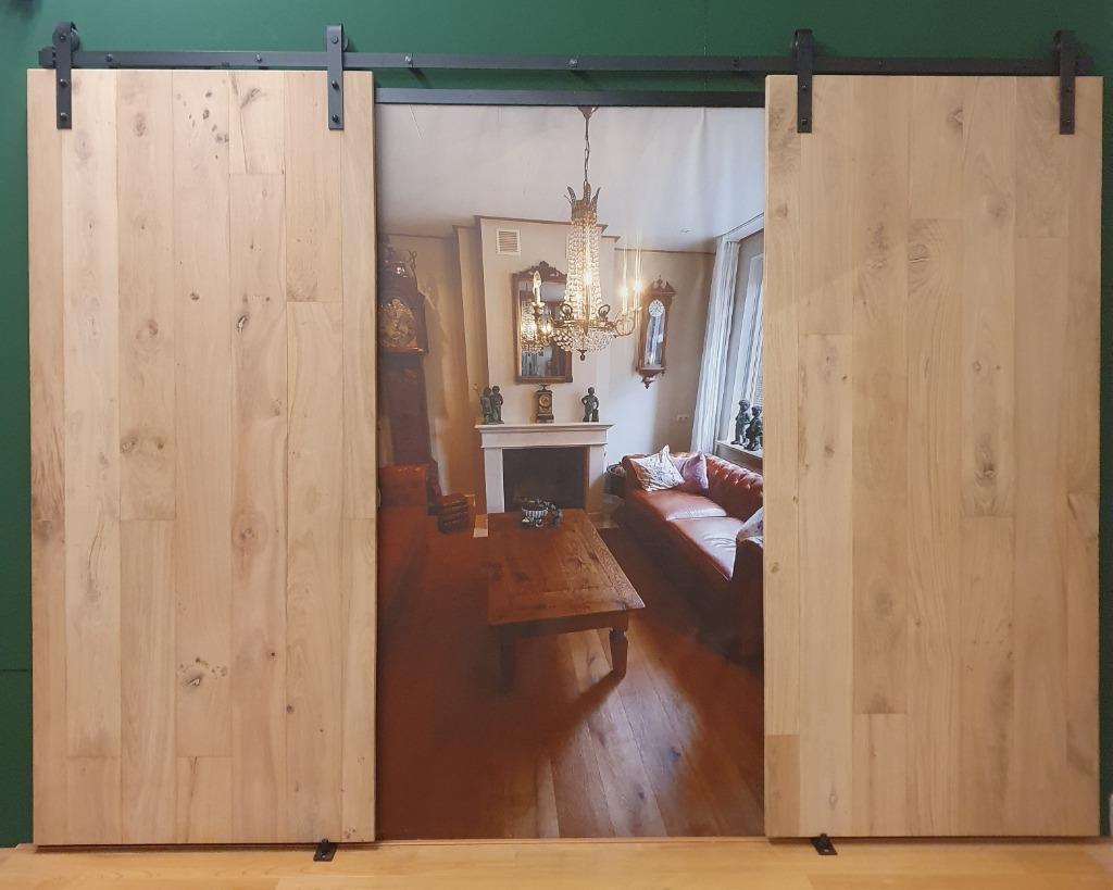 Eiken schuifdeur van topkwaliteit, Binnendeur, Nieuw, Ophalen of Verzenden, Schuifdeur