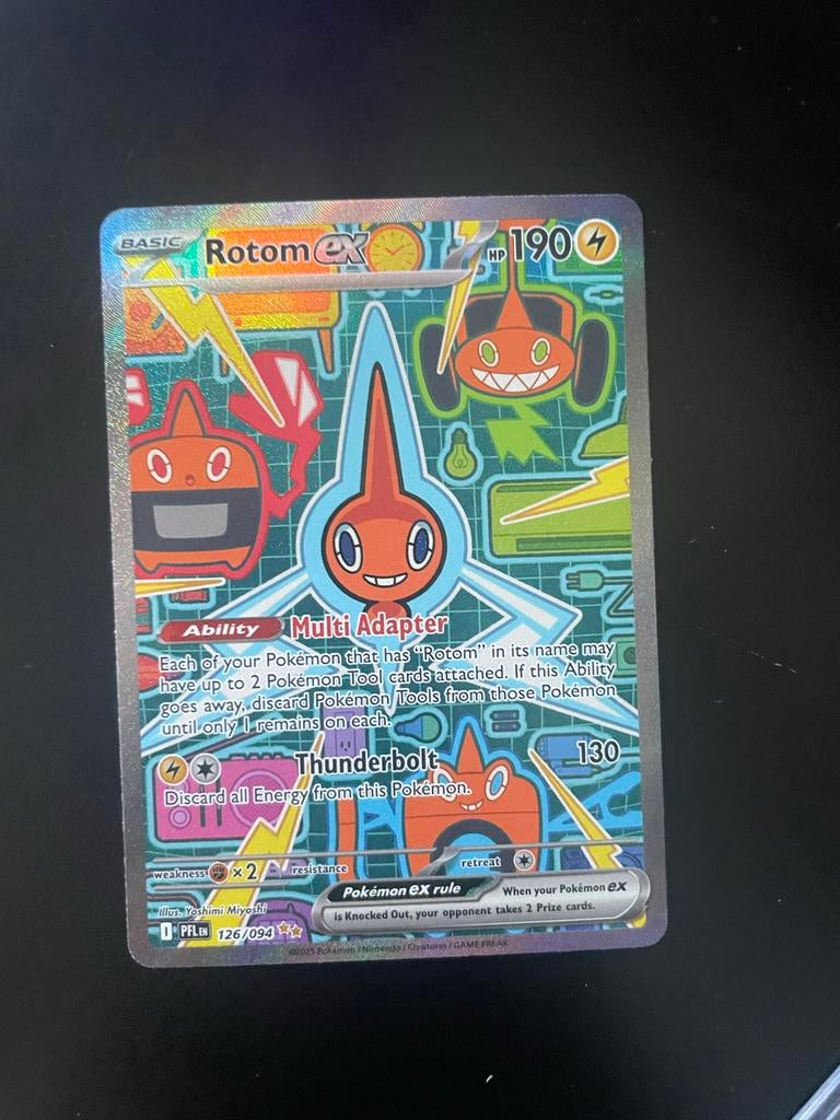Pokemon Rotom ex, Ophalen, Zo goed als nieuw, Losse kaart, Foil