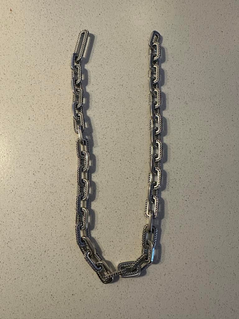 Buddha to Buddha Barbera Ketting zilver., Sieraden, Tassen en Uiterlijk, Kettingen, Ophalen of Verzenden, Zo goed als nieuw, Zilver